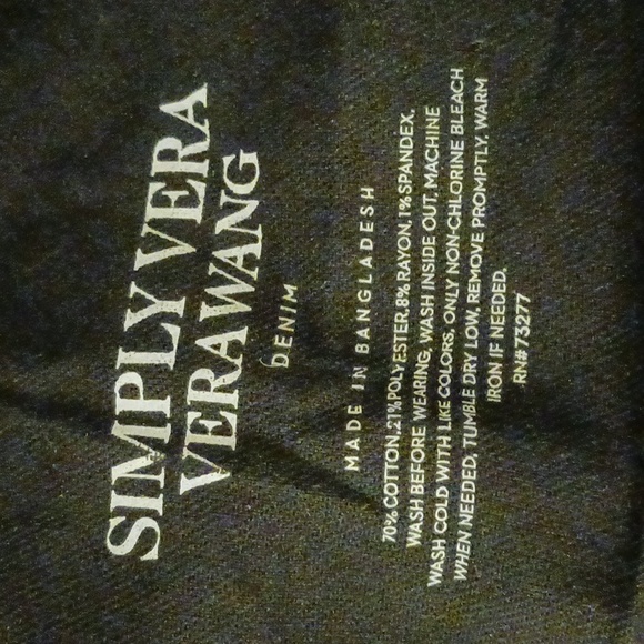 Vera Wang Gray Skinny Jeans sz 16 - Picture 12 of 12